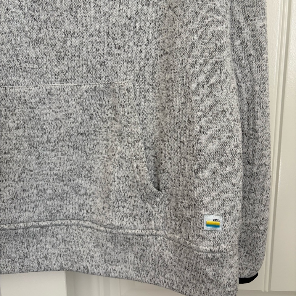 Men’s vuori grey quarter zip pullover sweatshirt size large - Picture 3 of 5